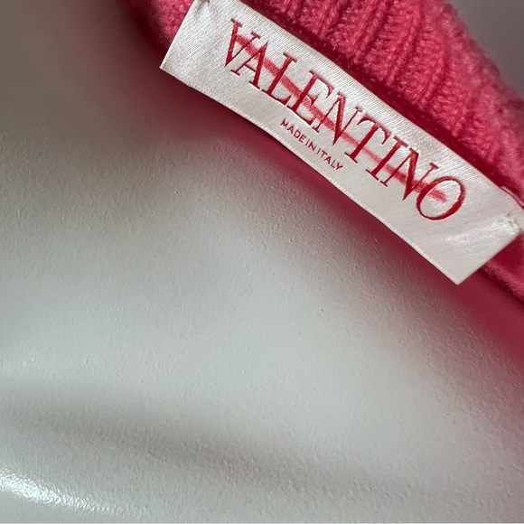 Valentino VGOLD CASHMERE SWEATER S Pink Cashmere - Picture 5 of 8